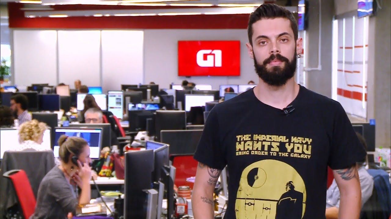 Cauê Fabiano apresenta o G1 em 1 Minuto (Divulgação)