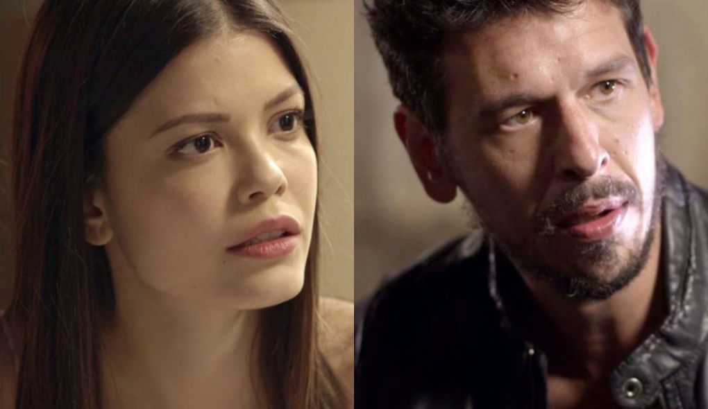 Cris (Vitoria Strada) e Alain (Joao Vicente de Castro) de Espelho da Vida
