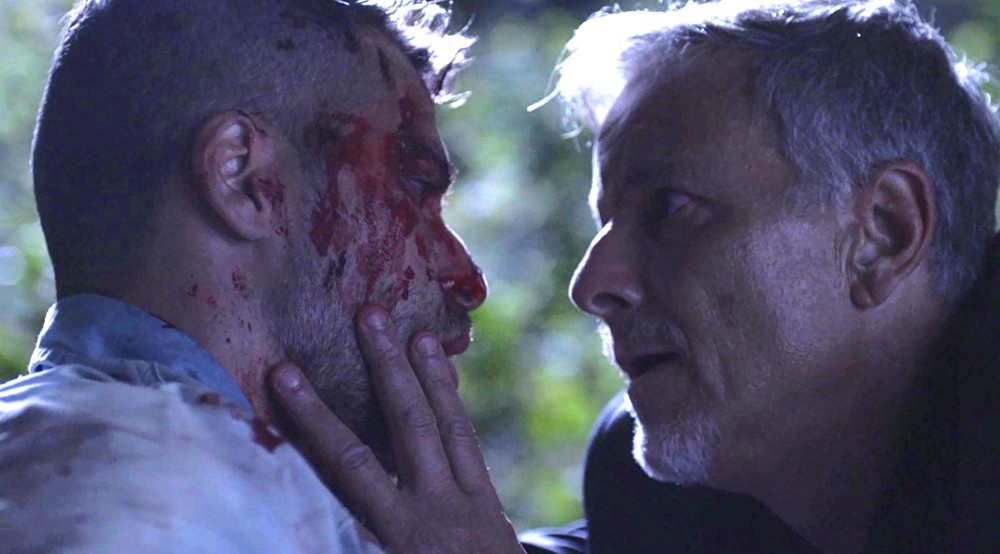 Gabriel (Bruno Gagliasso) e Sampaio (Marcello Novaes) de O Setimo Guardiao