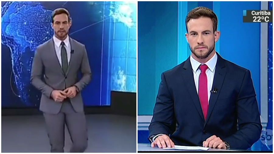 Daniel Adjuto apresenta o SBT Brasil (Reprodução: SBT)