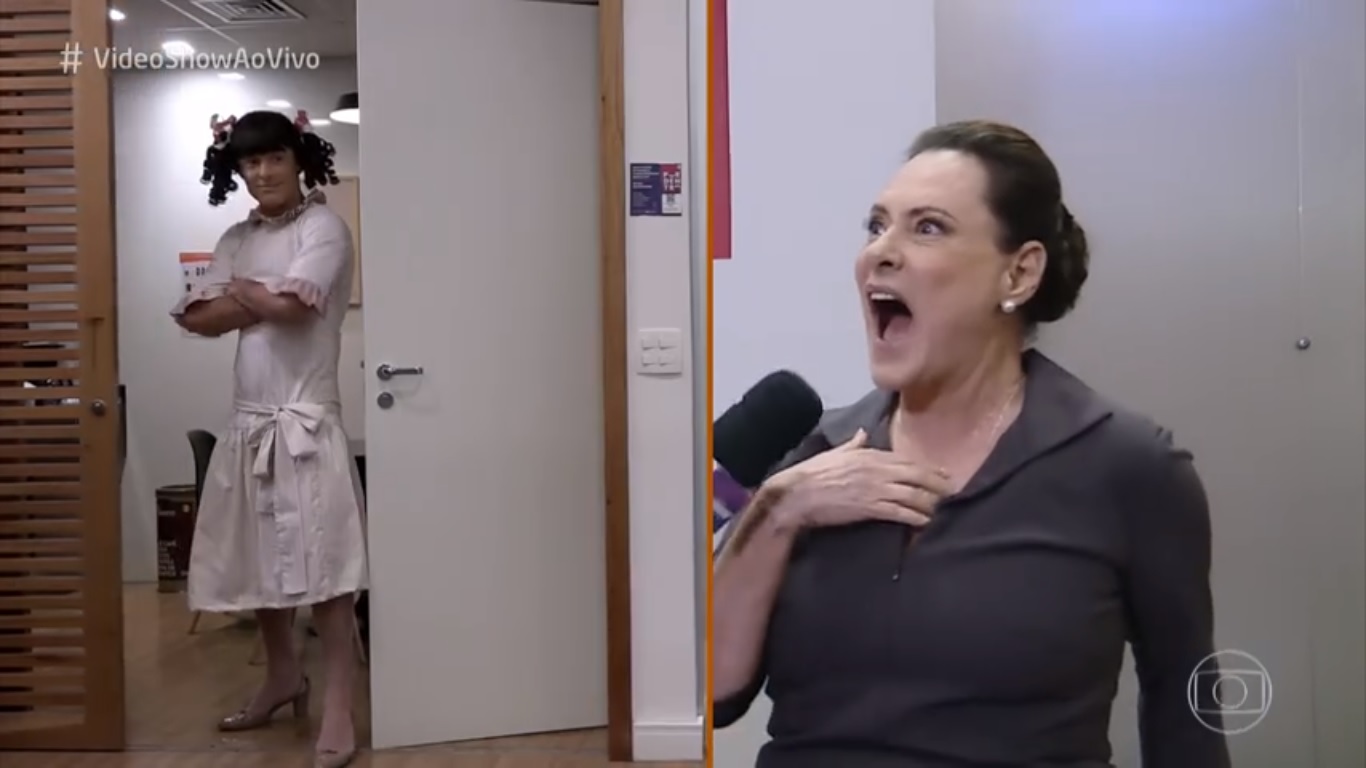 Kayky Brito e Elizabeth Savala no Video Show