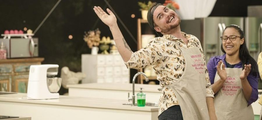 Luís e Núbia no Bake Off Brasil
