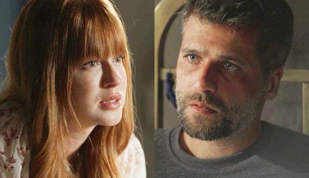 Luz (Marina Ruy Barbosa) e Gabriel (Bruno Gagliasso) de O Setimo Guardiao