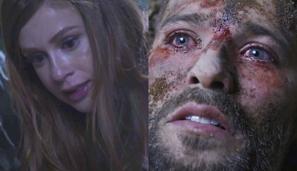 Luz (Marina Ruy Barbosa) e Gabriel (Bruno Gagliasso) de O Setimo Guardiao