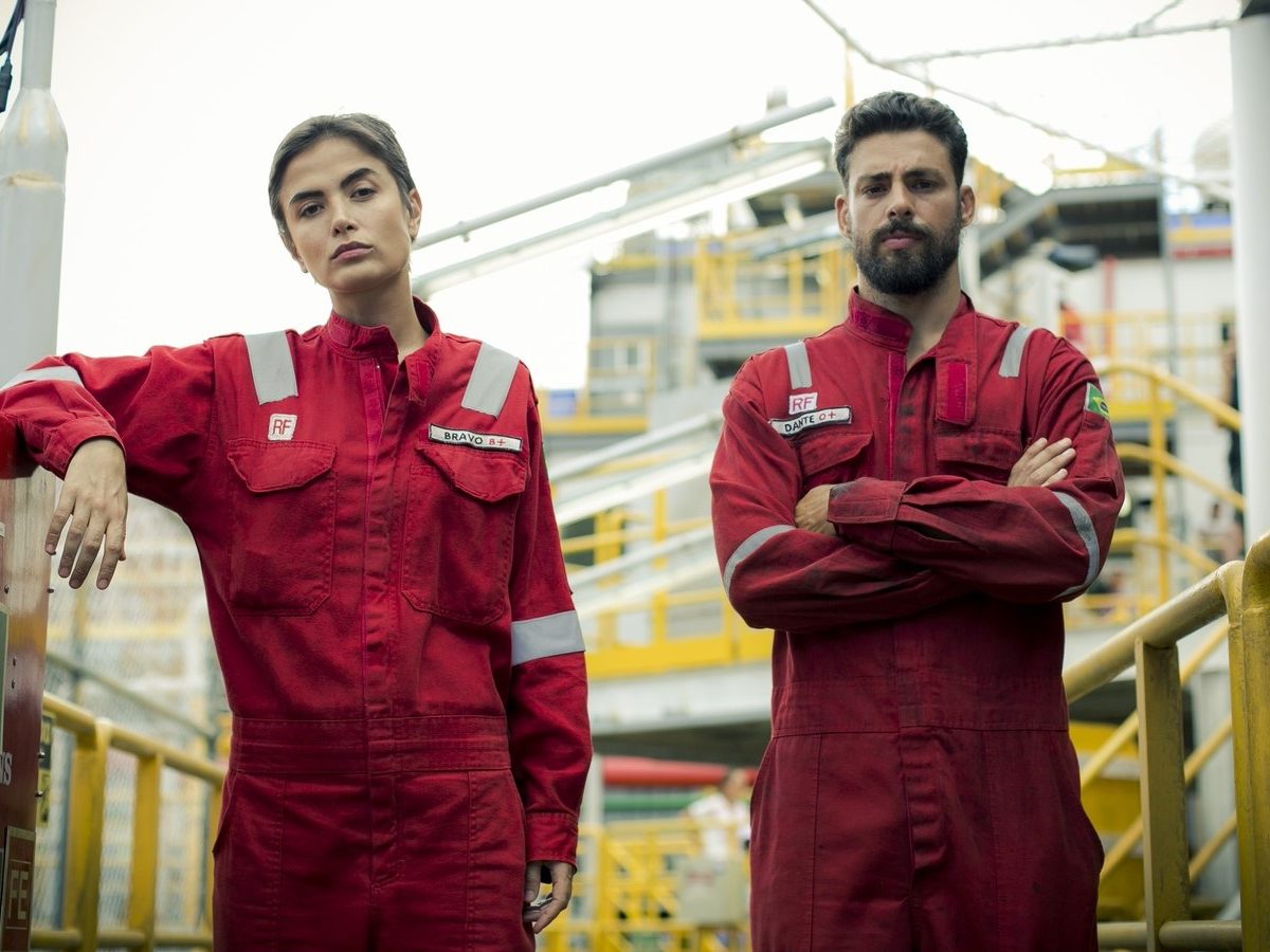 Maria Casadevall e Cauã Reymond estão no elenco da série Ilha de Ferro (Raphael Dias/Gshow)