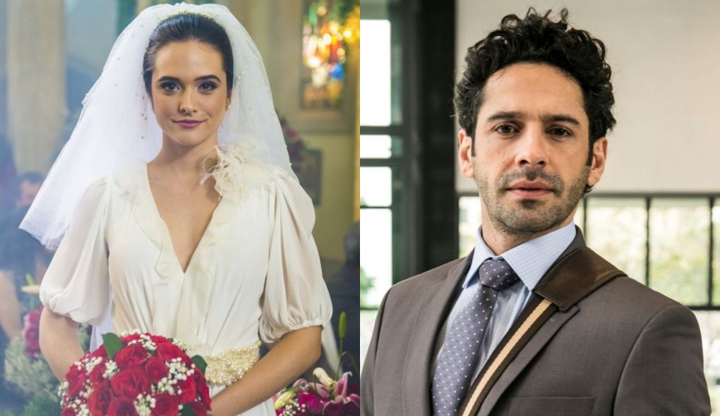 Marocas (Juliana Paiva) e Emílio (Joao Baldasserini) de O Tempo Nao Para