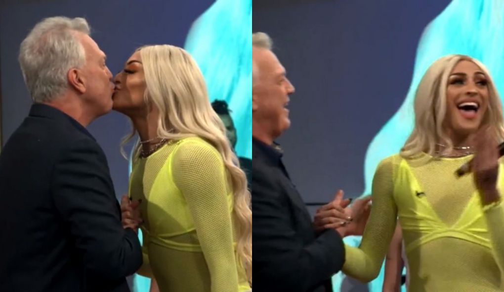 Pedro Bial e Pabllo Vittar no Conversa