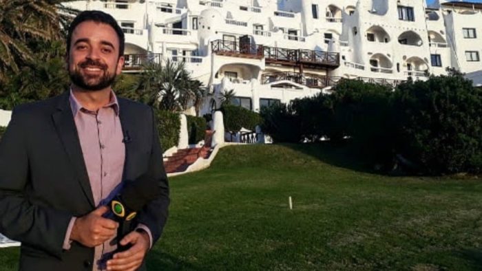 O repórter Filipe Peixoto visita a Casapueblo em série do Jornal da Band