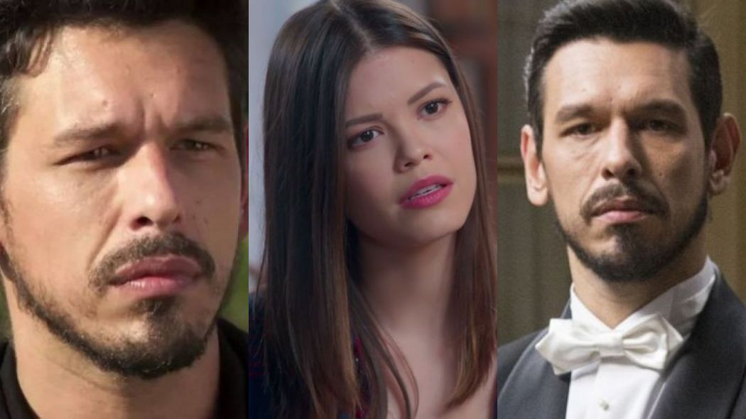 Alain (Joao Vicente de Castro), Cris (Vitoria Strada) e Gustavo Bruno de Espelho da Vida