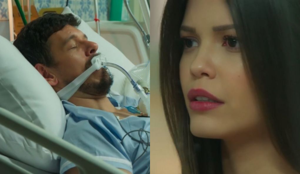 Alain (Joao Vicente de Castro) e Cris (Vitoria Strada) de Espelho da Vida