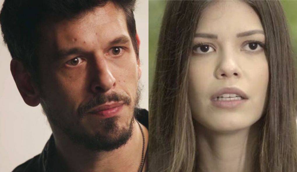Alain (Joao Vicente de Castro) e Cris (Vitoria Strada) de Espelho da Vida