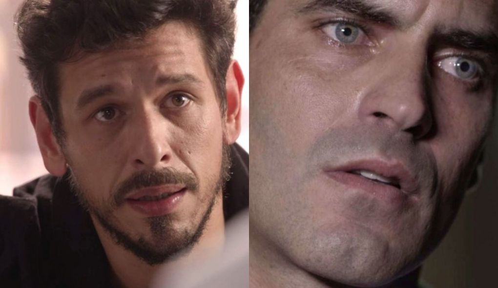 Alain (Joao Vicente de Castro) e Marcelo (Nikolas Antunes) de Espelho da Vida