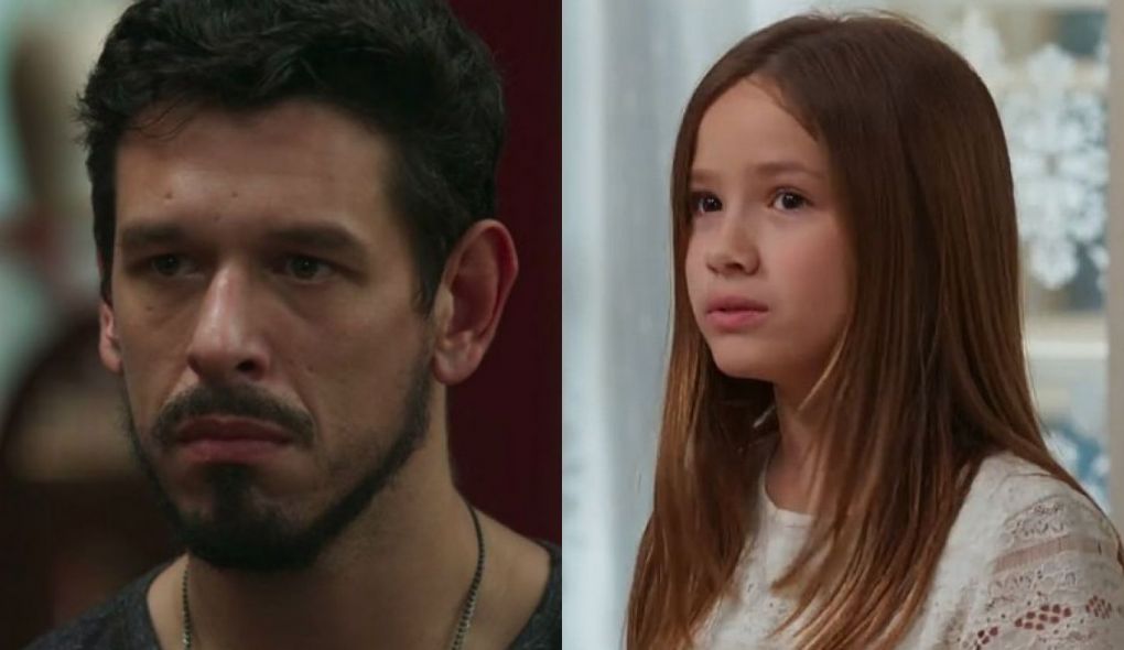 Alain (Joao Vicente de Castro) e Priscila (Clara Galinari) de Espelho da Vida
