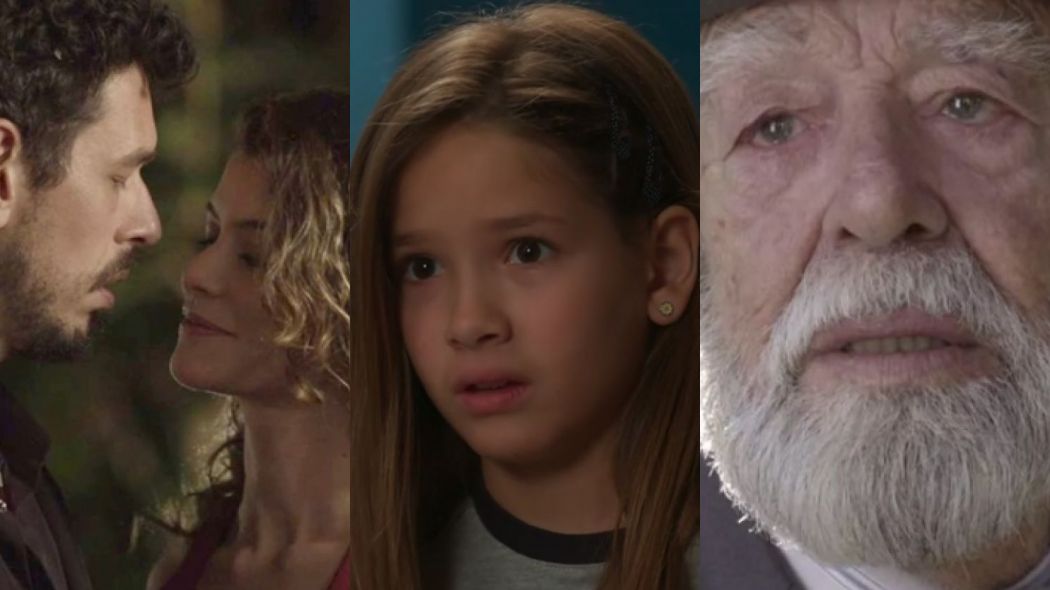 Alain (Joao Vicente de Castro), Isabel (Alinne Moraes), Priscila (Clara Galinari) e Andre (Emiliano Queiroz) de Espelho da Vida