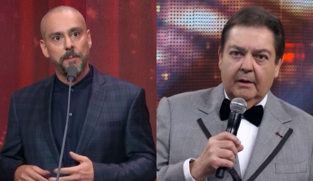 Alexandre Nero e Faustao no Trofeu Domingao
