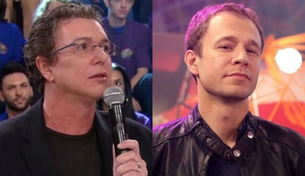 Boninho e Tiago Leifert, apresentador do BBB