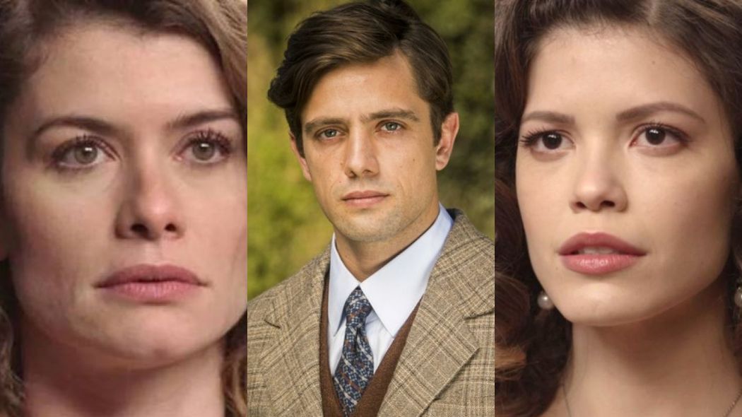 Isabel (Alinne Moraes), Danilo (Rafael Cardoso) e Cris Julia (Vitoria Strada) de Espelho da Vida