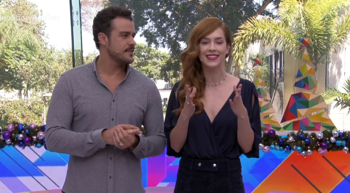 Joaquim Lopes e Sophia Abrahao no Video Show