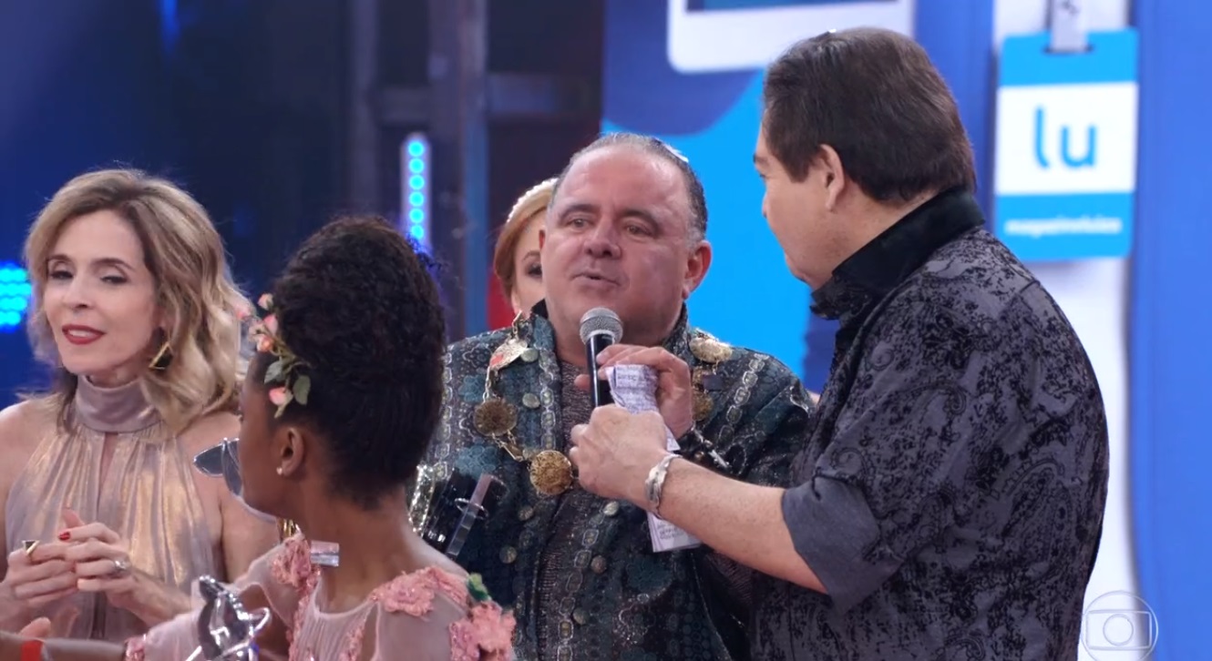 Leo Jaime e Faustão na Dança dos Famosos