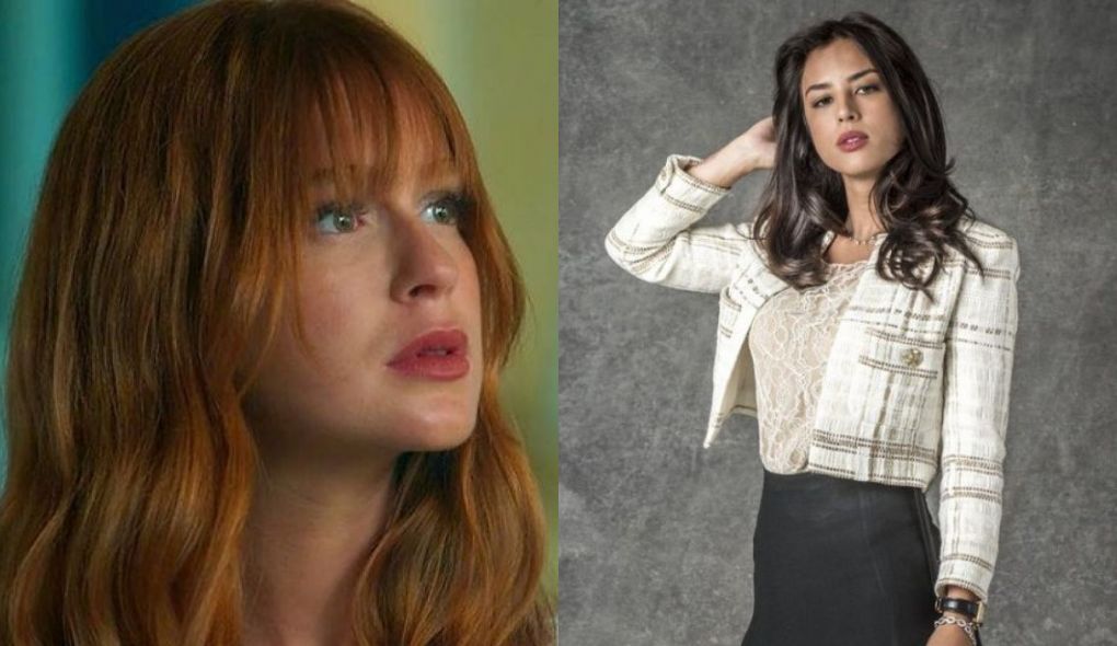 Luz (Marina Ruy Barbosa) e Laura (Yanna Lavigne) de O Setimo Guardiao