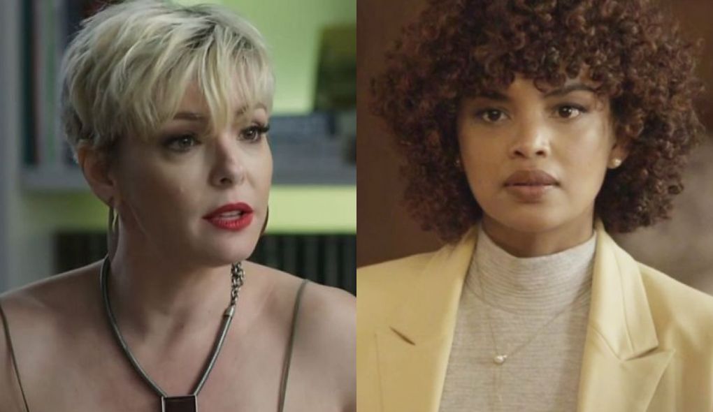 Mariacarla (Regiane Alves) e Vanda (Lucy Ramos) de O Tempo Nao Para