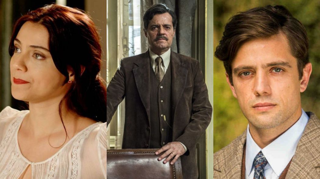 Maristela (Leticia Persiles), Eugenio (Felipe Camargo) e Danilo (Rafael Cardoso) de Espelho da Vida