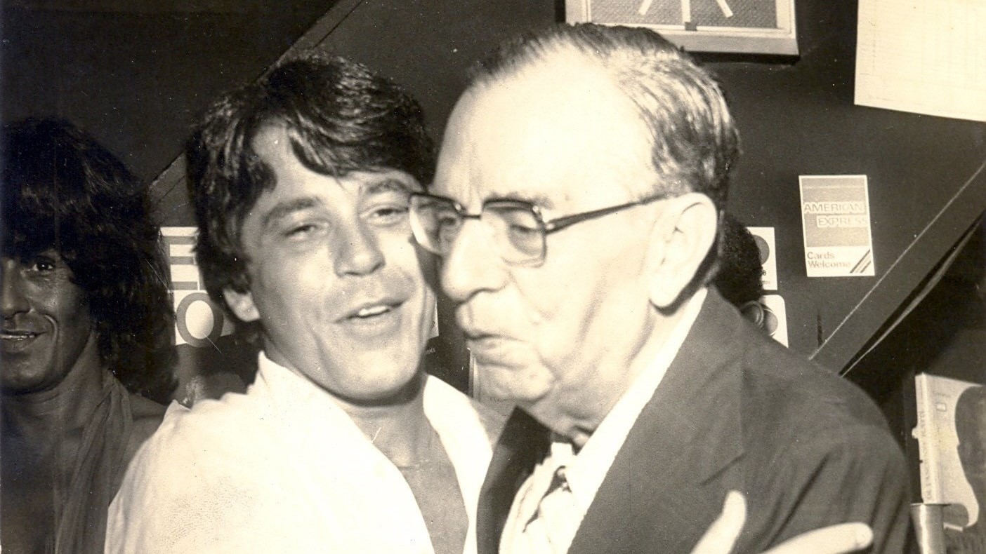 Nelson Rodrigues no lançamento de um livro de Nelson Motta, em 1979