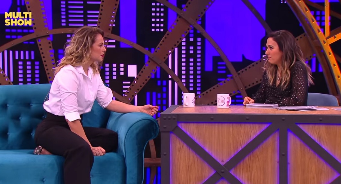 Paolla Oliveira e Tatá Werneck no Lady Night (Foto: Reprodução / Multishow)