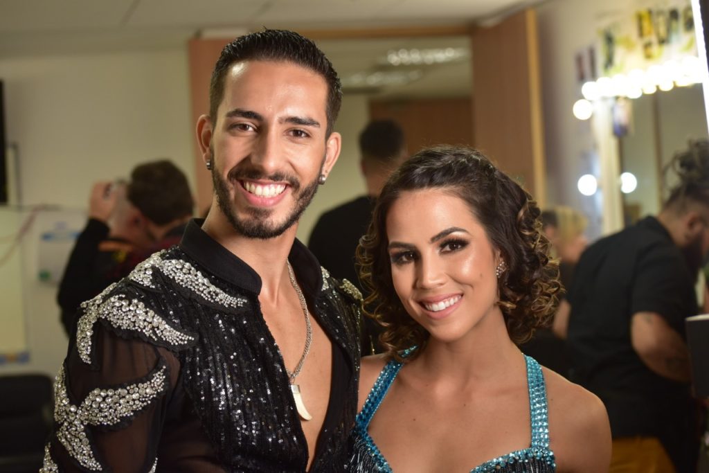 Perola Faria e o bailarino Fernando