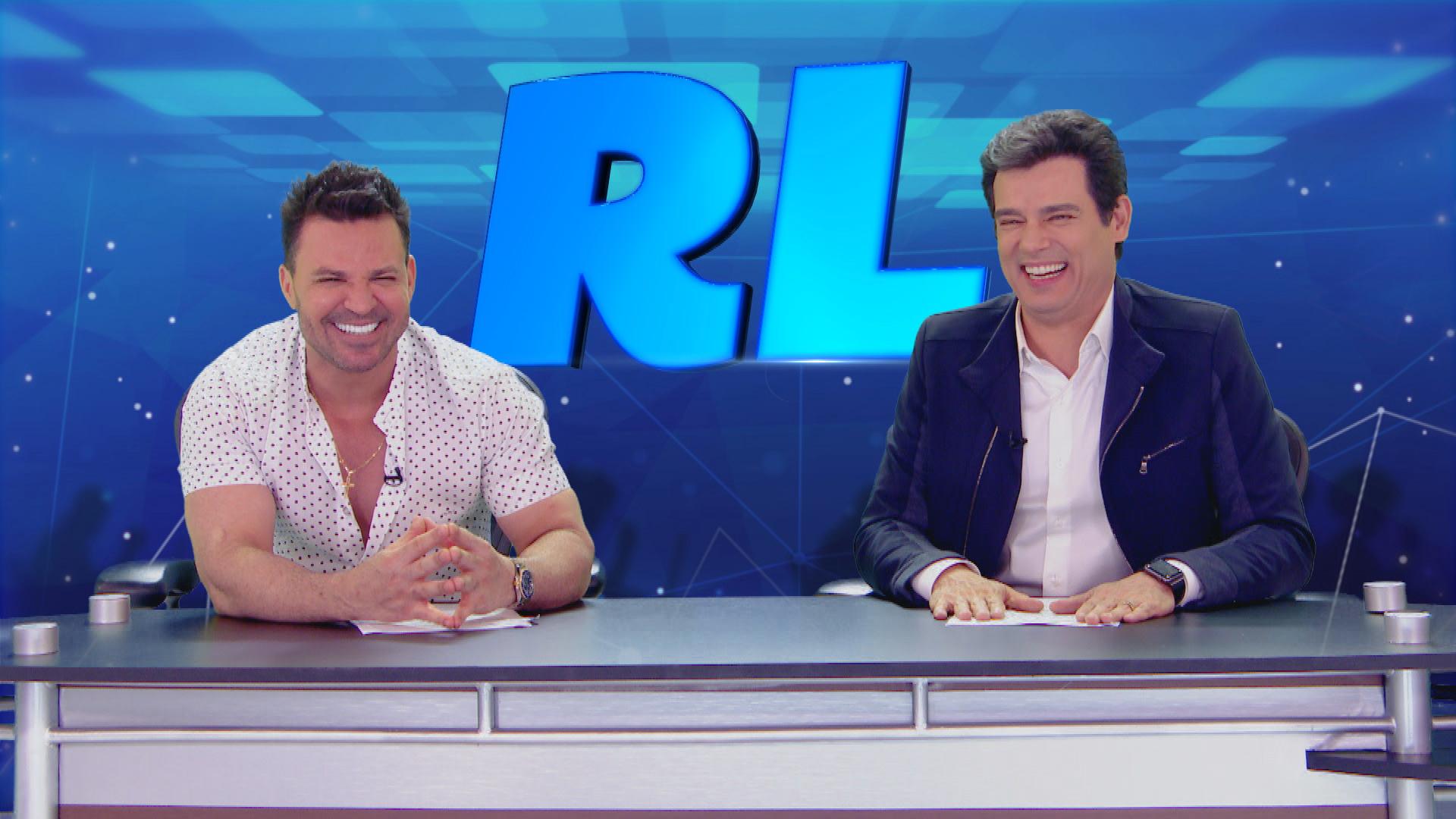 Eduardo Costa e Celso Portiolli no Domingo Legal