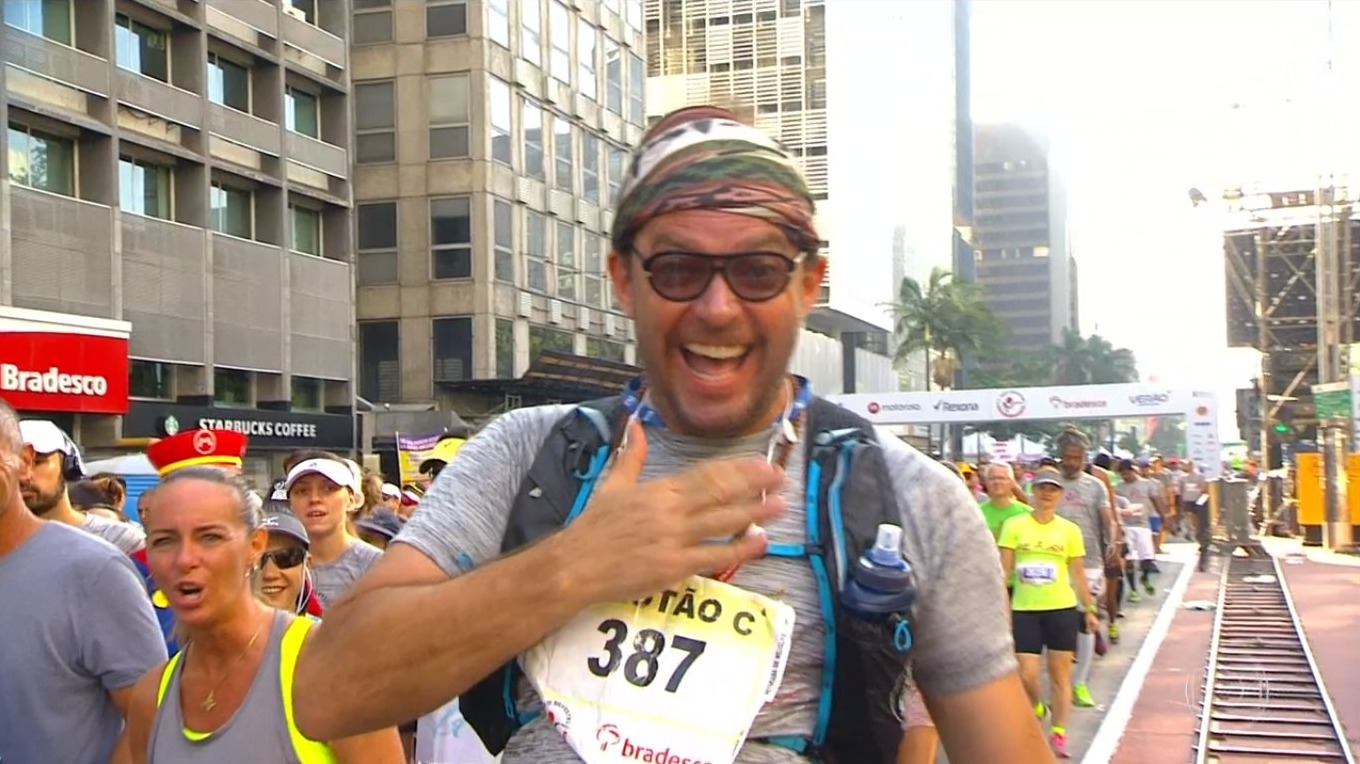 Fernando Rocha na corrida de São Silvestre (Divulgação)