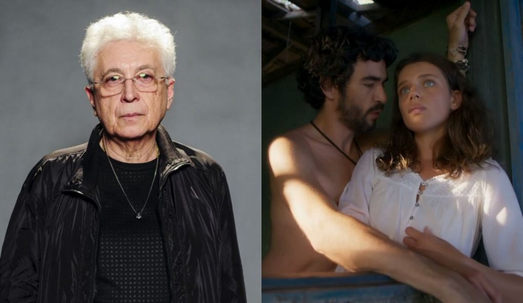 Aguinaldo Silva, Geandro (Caio Blat) e Lourdes (Bruna Linzmeyer) de O Setimo Guardiao