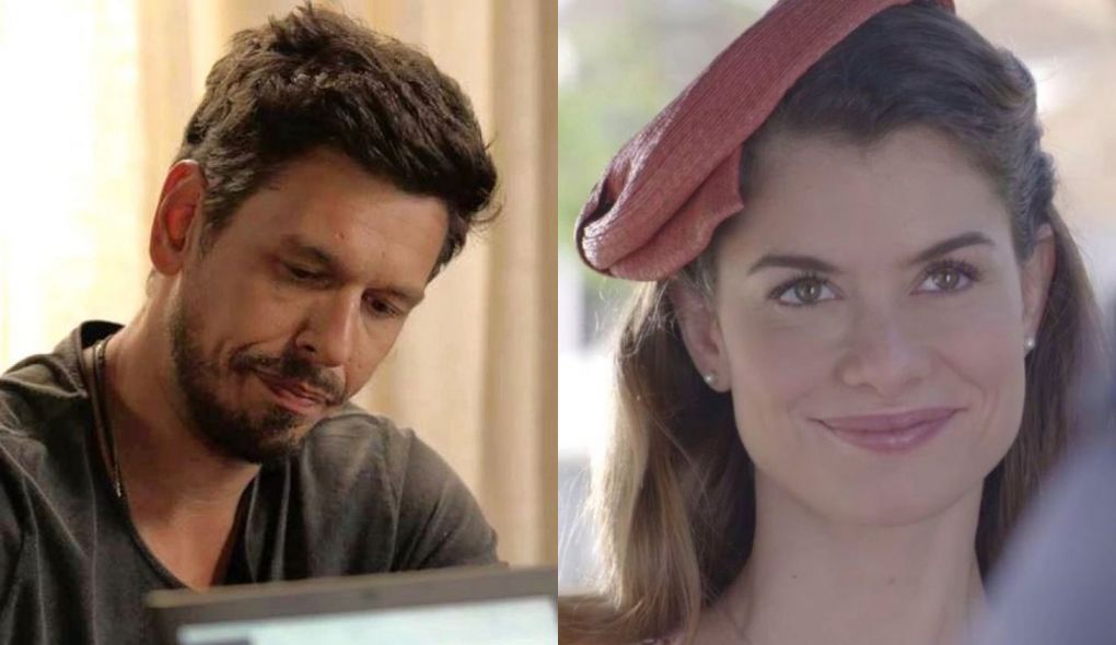 Alain (Joao Vicente de Castro) e Dora (Alinne Moraes) de Espelho da Vida