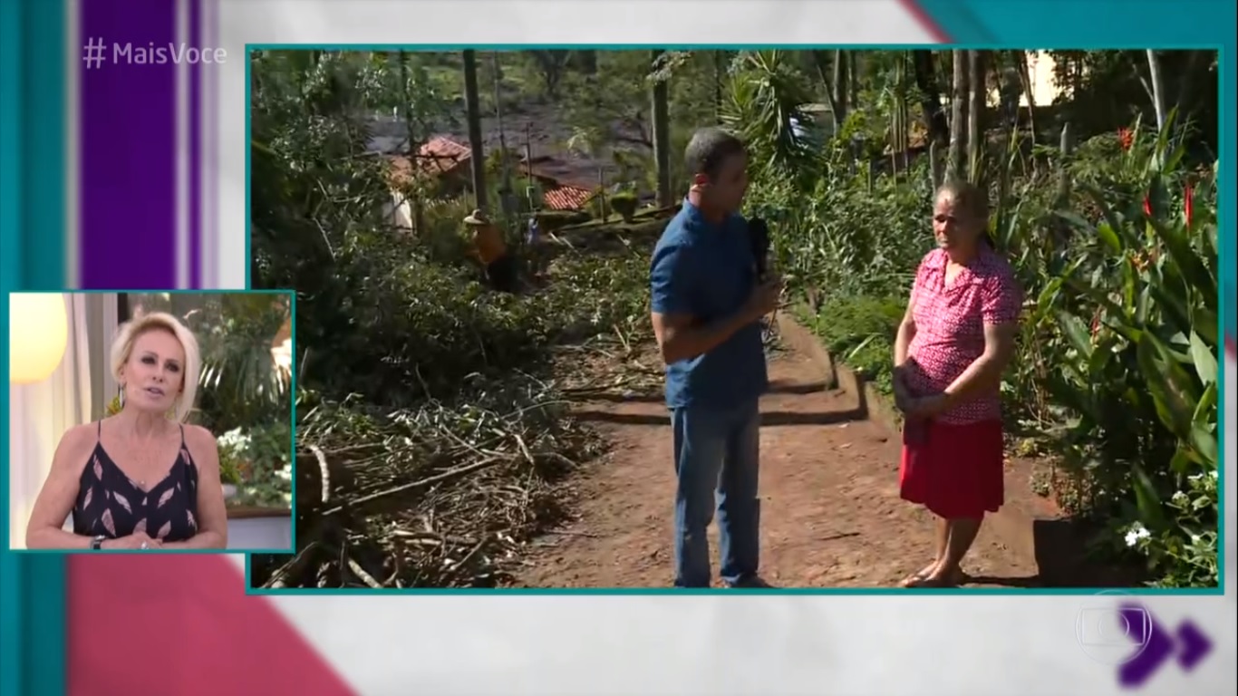 Ana Maria Braga e Fabricio Battaglini no Mais Voce