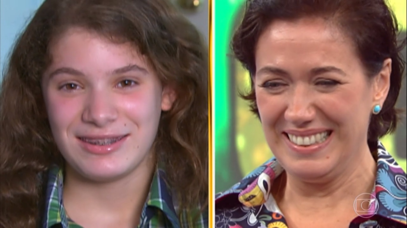 Giullia, filha de Lilia Cabral no Arquivo Confidencial em 2009