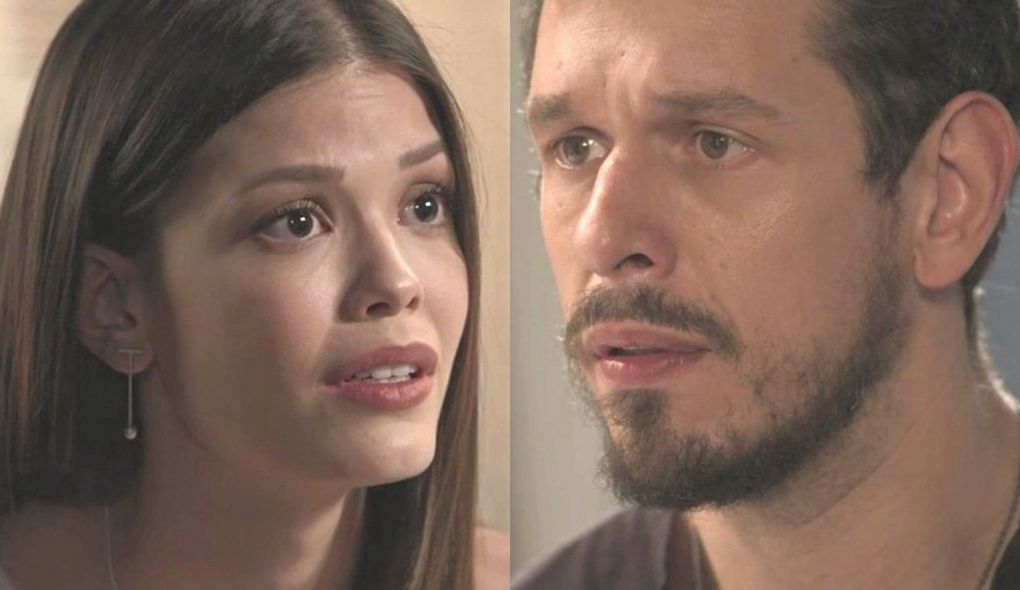 Cris (Vitoria Strada) e Alain (Joao Vicente de Castro) de Espelho da Vida