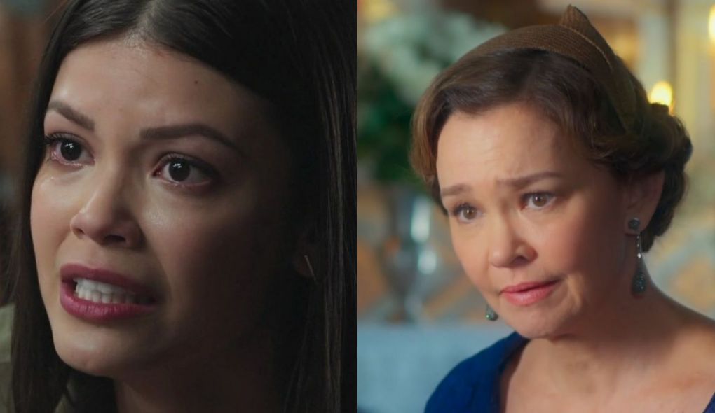 Cris (Vitoria Strada) e Piedade (Julia Lemmertz) de Espelho da Vida