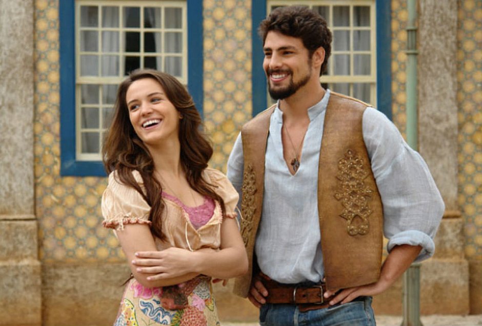 Bianca Bin e Cauã Reymond em Cordel Encantado