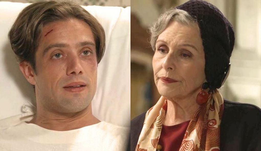 Danilo (Rafael Cardoso) e Hildegard (Irene Ravache) de Espelho da Vida