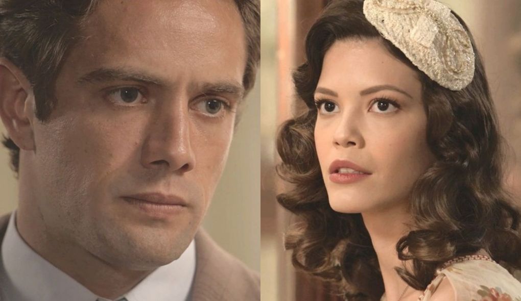 Danilo (Rafael Cardoso) e Julia (Vitoria Strada) de Espelho da Vida