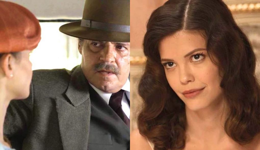 Dora (Alinne Moraes), Eugenio (Felipe Camargo) e Cris (Vitoria Strada) de Espelho da Vida