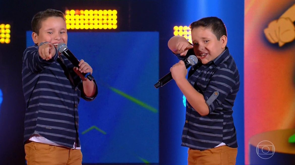 Lucas e Vinicius no The Voice Kids