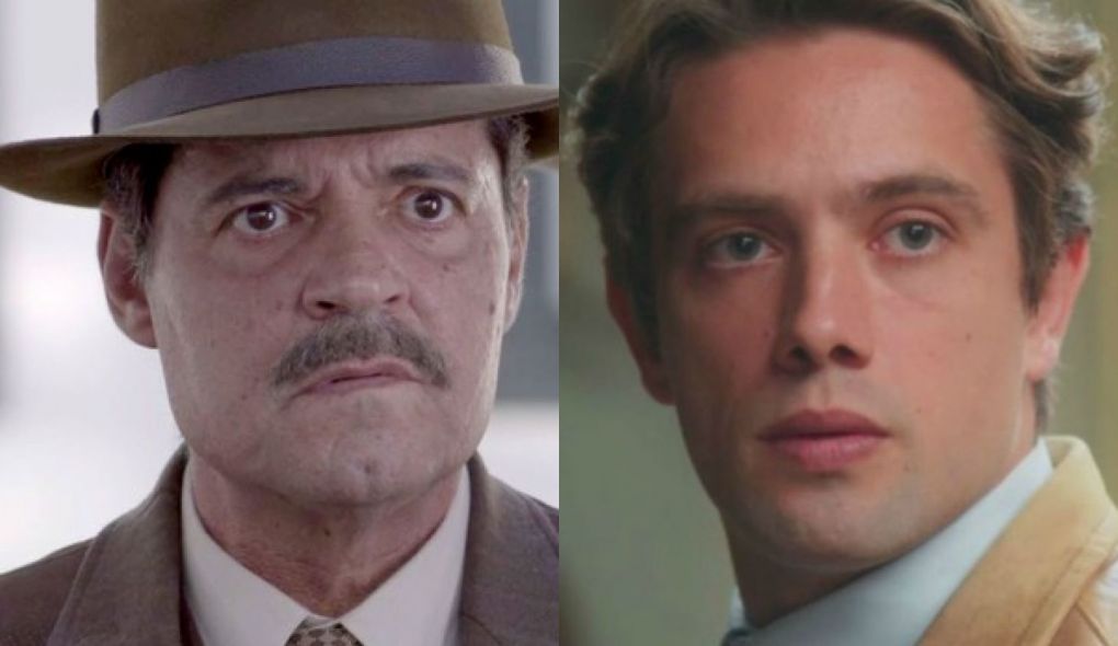 Eugenio (Felipe Camargo) e Danilo (Rafael Cardoso) de Espelho da Vida