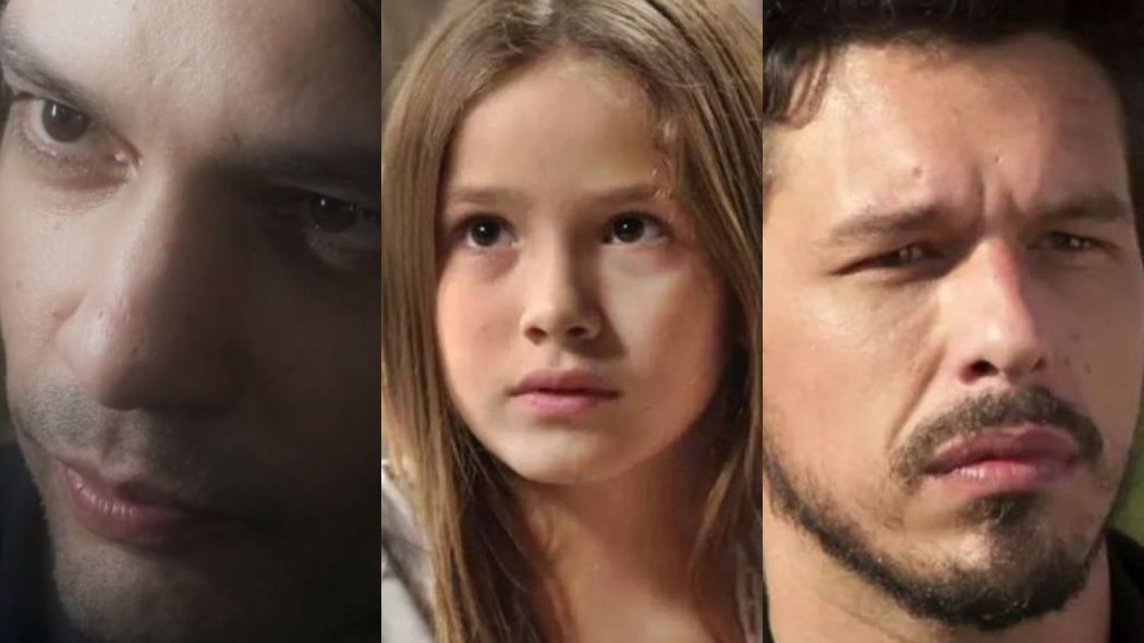 Felipe (Patrick Sampaio), Priscila (Clara Galinari) e (Alain (Joao Vicente de Castro) de Espelho da Vida