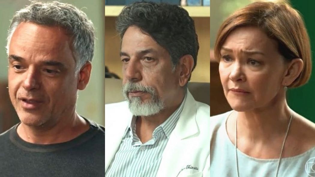 Flavio (Angelo Antonio), Dalton (Marcello Escorel) e Ana (Julia Lemmertz) de Espelho da Vida