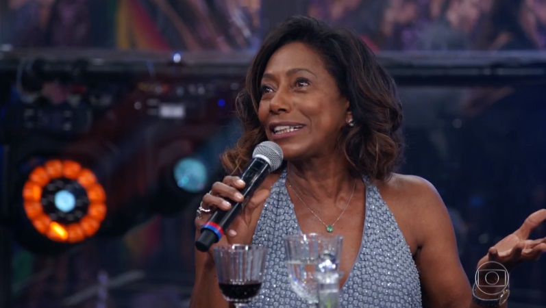 Gloria Maria no Domingão do Faustão