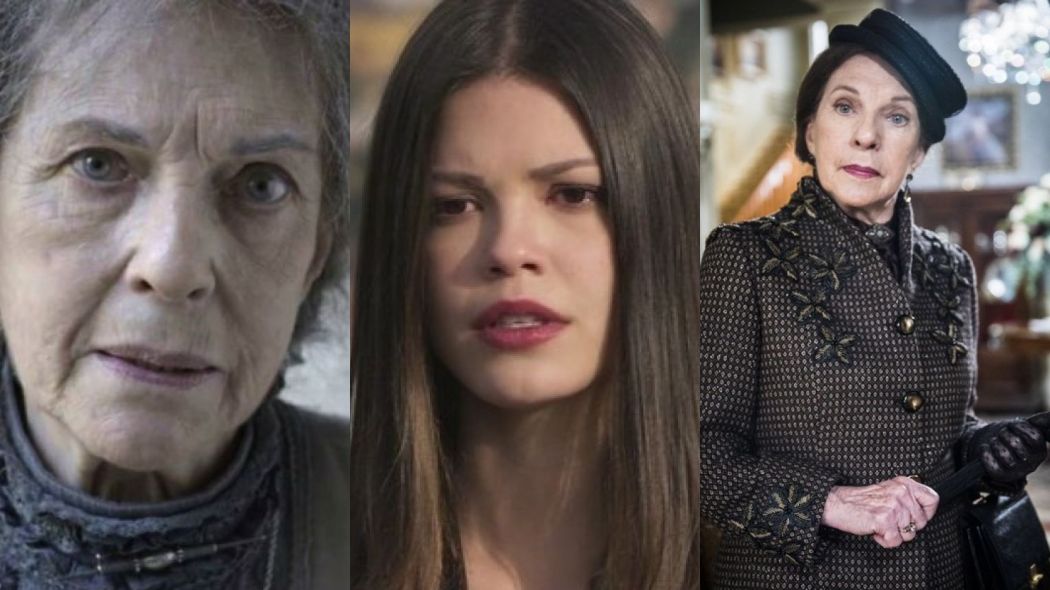 Guardia (Suzana Faini), Cris (Vitoria Strada) e Albertina de Espelho da Vida