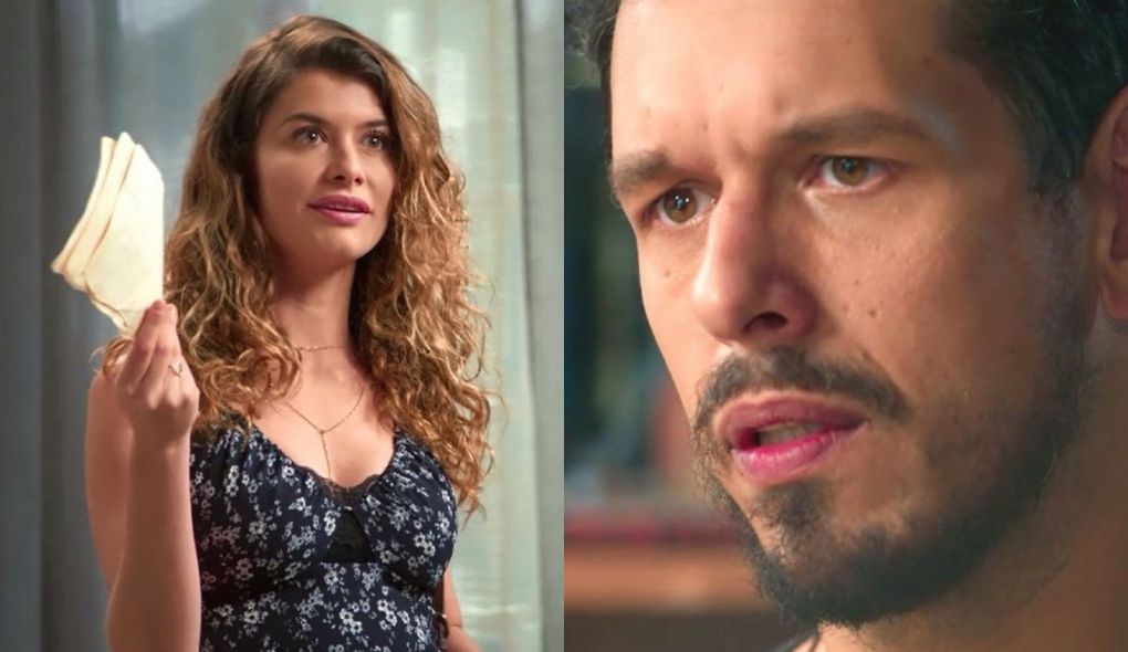 Isabel (Alinne Moraes) e Alain (Joao Vicente de Castro) de Espelho da Vida