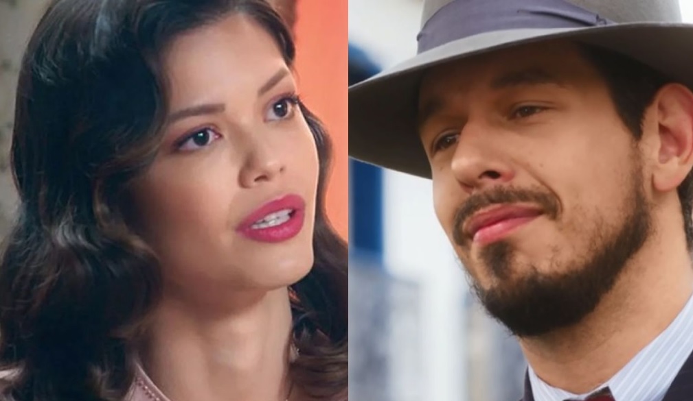 Julia (Vitoria Strada) e Gustavo Bruno (Joao Vicente de Castro) de Espelho da Vida
