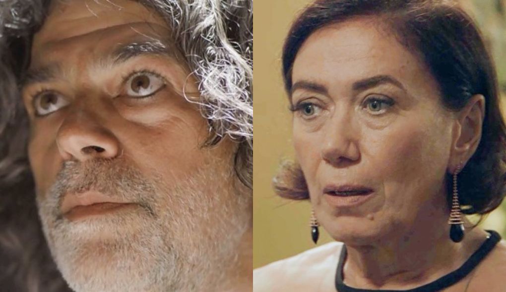 Leon (Eduardo Moscovis) e Valentina (Lilia Cabral) de O Setimo Guardiao